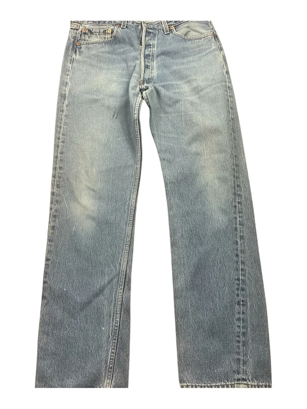 Vintage Levi’s 501XX 90s button fly medium wash jeans 32 x 32 USA made